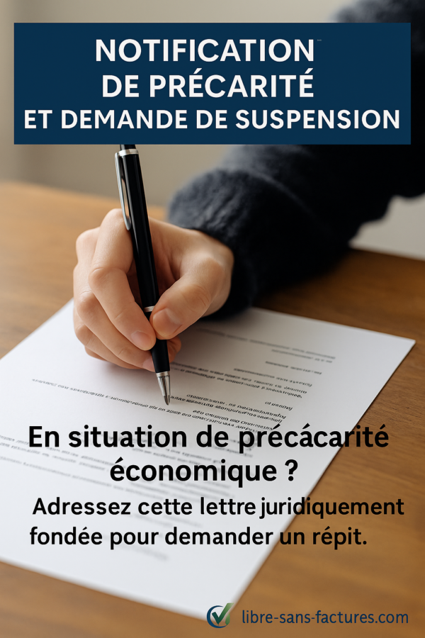 MODULE S1.1- Notification de précarité – Demande de suspension provisoire des obligations financières            🔐 Niveau : 1 – Prévention pacifique